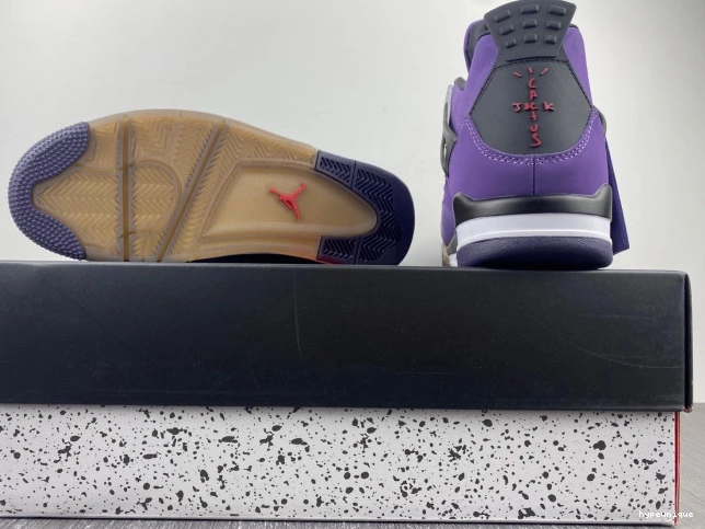 HYPE 766296 Purple 4 Retro Scott Travis Jordan Family) LN4 (Friends and 0822